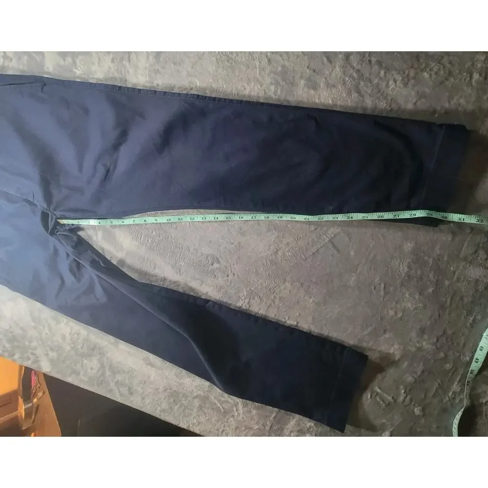 J. Crew Mens 34x30 Flex Chino Pants Slim Straight Navy